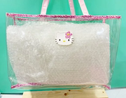 凯蒂猫 Sanrio HELLO KITTY防水手提包/透明防水包-豹纹粉