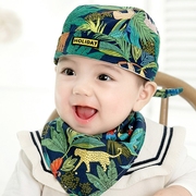 夏款婴儿帽子春秋款男宝宝海盗帽0-6个月1-2岁女宝宝儿童头巾帽子