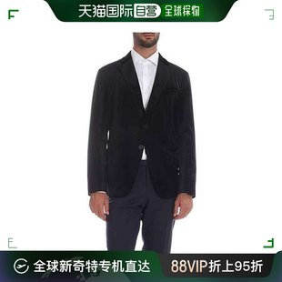 香港直邮EMPORIO ARMANI 男士黑色丝绒西装外套 41G28S-41836-999