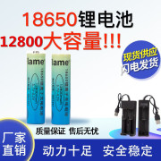 原厂18650锂电池大容量可充电强光手电筒小风扇唱戏机3.7V4.2
