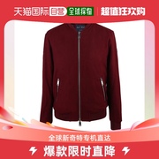 香港直邮armanijeans男士枣红色，羊毛棉衣6x6b33-6nkbz-1491