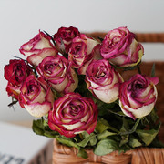 玫瑰干花花束客厅摆设办公室桌面，家居装饰摆件云南天然风干真花