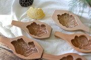 梨木手工刻面食饽饽花样，传统图案荔枝荷花厨房模具中式烘焙