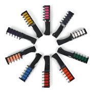 一次性染发梳染发粉笔14个颜色，单只染发梳子派对，染发彩绘梳子定制