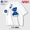 NASA联名潮牌纯棉短袖T恤男女同款宽松半袖体恤夏季流行