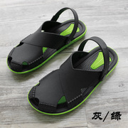 越南温突拖鞋男士夏季凉鞋两用鞋，时尚户外拼色沙滩鞋洞洞鞋橡胶鞋
