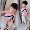 童装中大男童短袖polo夏季韩版不规则儿童短袖男孩保罗衫上衣