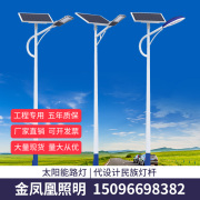 太阳能路灯6/7米户外LED超亮60/100W农村市政民族风路灯工程高杆