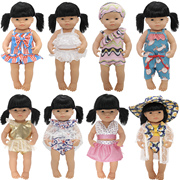 38厘米仿真婴儿娃娃换装衣服15英寸重生宝宝配件DIY公主玩具泳衣