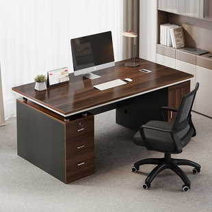办公桌单位电脑桌台式简约现代桌椅，组合办公室职员老板桌家用桌子