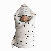 婴姿婴儿包被秋冬纯棉生厚新褓婴儿用品初加宝宝襁生抱被两用外出