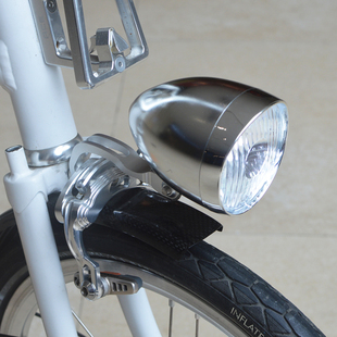 bromptonlight小布折叠自行车灯前灯，led复古单车骑行灯改装配件