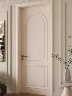 北京奶油风法式烤漆门定制房间门卧室门套装门实木复合室内木门