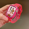 适用applewatch3456苹果手表多巴胺，彩色果冻透明表带iwatch78se女