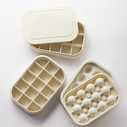 米立风物奶油白食品级硅胶冰格制冰模具辅食冷冻格冰块冰球制冰盒