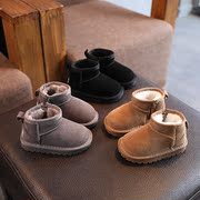 儿童雪地靴2023冬季加绒加厚冬靴女童软底，棉靴子男童宝宝棉鞋