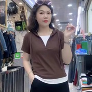 女士带帽t恤短袖2024夏季休闲小众韩版时尚百搭显瘦洋气上衣