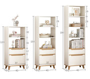 带门书柜书架宽4050cm收纳柜，高120150180自由组合木柜子储物柜