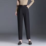 针织弹力哈伦裤女士，秋季长裤子，2023时尚小脚裤修身显瘦萝卜裤