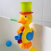 宝宝洗澡玩具套装大黄，鸭子水车转转乐儿童，戏水玩具水车女孩男孩