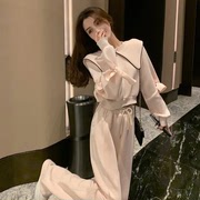 2023早春时尚高级感卫衣套装，减龄气质休闲直筒阔腿裤两件套女