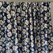 库存处理布料做的窗帘成品，挂钩式半遮光客厅飘窗厨房隔断宿舍