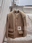 turight买手店23fwethor设计师，品牌 时尚百搭棕色，立领夹克