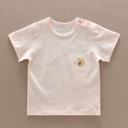 夏季哈咪奇婴儿纯棉短袖上衣男女宝宝全棉无骨半袖中小儿童T恤衫