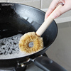 日本进口seiwa-pro椰棕刷不粘锅刷子，木柄洗锅刷锅碗刷除油刷