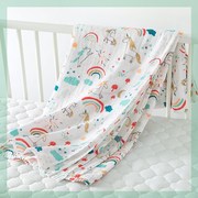 婴儿纱布浴巾新生儿k纯棉初，s生宝宝，包被儿童夏凉被毛巾被空调盖毯