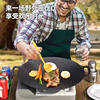 户外烤肉盘烧烤盘子麦饭石不粘烤肉锅韩式家用煎盘电磁卡式炉烤盘