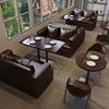 桌椅组合咖啡厅沙发咖啡店卡座奶茶店西餐厅甜品火锅酒吧简约桌椅