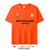2024欧洲杯荷兰队t恤短袖，球衣德容德佩范戴克国家队服足球球迷潮
