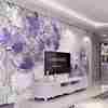 3D欧式奢华8D凹凸电视机背景墙壁纸客厅立体中式珠宝墙布墙纸壁画