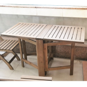 iyr7户外折叠桌长桌，木桌餐桌椅子长方形咖啡，桌防腐长条桌实木