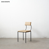 极简设计师椅子简约北欧风室内金属艺术餐椅创意真皮单人椅侘寂风
