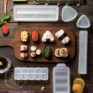 军舰手握寿司饭团模具长方形五连体三角日式紫菜包饭卷工具家用