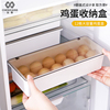 鸡蛋收纳盒冰箱用带盖鸡蛋保鲜盒加厚日式厨房防摔装鸡蛋专用神器