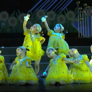 六一儿童黄色演出服蓬蓬纱裙我们都是快乐的小星星可爱娃娃表演服