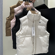 韩国童装儿童羽绒马甲2023秋冬男童女童，外穿坎肩背心90白鸭绒(白鸭绒)外套
