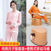 产后月子服孕妇哺乳睡衣秋冬薄款纯棉时尚家居服产妇月子喂奶套装