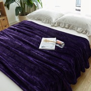 法莱绒毛毯床单纯色珊瑚绒毯子休闲毯沙发毯瑜伽毯夏季盖毯空调毯