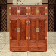 红木家具缅甸花梨木顶箱柜中式实木大果紫檀衣柜衣橱储物柜收纳柜