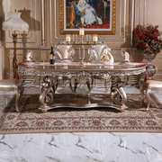 法式新古典餐桌椅欧美式实木餐桌别墅宫廷古典长方形餐厅高端家具