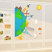 幼儿园墙面装饰环境创设主题成品，布置材料文化大厅，形象高端画美术