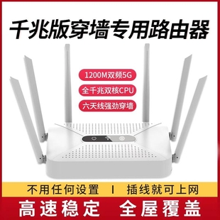 家用高速千兆5g双频路由器，大户型mesh组网中继信号穿墙全千兆大功率无线覆盖端口