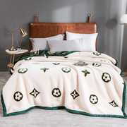 法兰绒毛毯沙发毯冬季加厚保暖床单，绒毯珊瑚绒，午睡毯子小被子盖毯