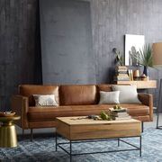 轻奢皮艺客厅沙发北欧小户型三人位沙发简约现代公寓样板房沙发