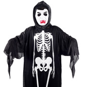 万圣节服装鬼节服饰骨架，鬼衣服+吸血鬼，面具套装135210g
