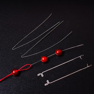 不锈钢钩针串珠神器针手工串珠，专用穿珠子的工具手串三通文玩穿线